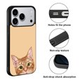 thumbnail image 2 of WIRESTER Shockproof Soft Rubber Cover Case for Apple iPhone 17 Pro 6.3" 2025, Animal Orange Tabby Kitten Cat On Sunset Background, 2 of 5