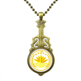 thumbnail image 1 of Dhaka Bangladesh National Emblem Collar Guitarra Antigua Joyería Música Colgantes Unbranded M, 1 of 3