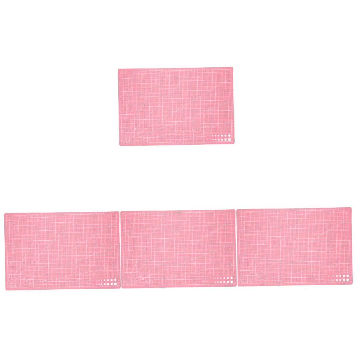 WRISTBIQUE 4Pcs Simple Generous Plastic Engraving Mats for Handicraft Cutting