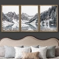 thumbnail image 3 of wall26 Framed Canvas Print Wall Art Set Winter Snow Mountain Range Tree Forest Nature Wilderness Photography Realism Decorative Landscape Colorful for Living Room, Bedroom, Office - 24"x36", 3 of 5