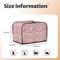 thumbnail image 5 of Daiia Girl Rabbit Pattern 2 slice Toaster Cover, Toaster Appliance Dust-proof Cover For Kitchen Small Appliance Dust Cover and Fingerprint Protection, 5 of 7