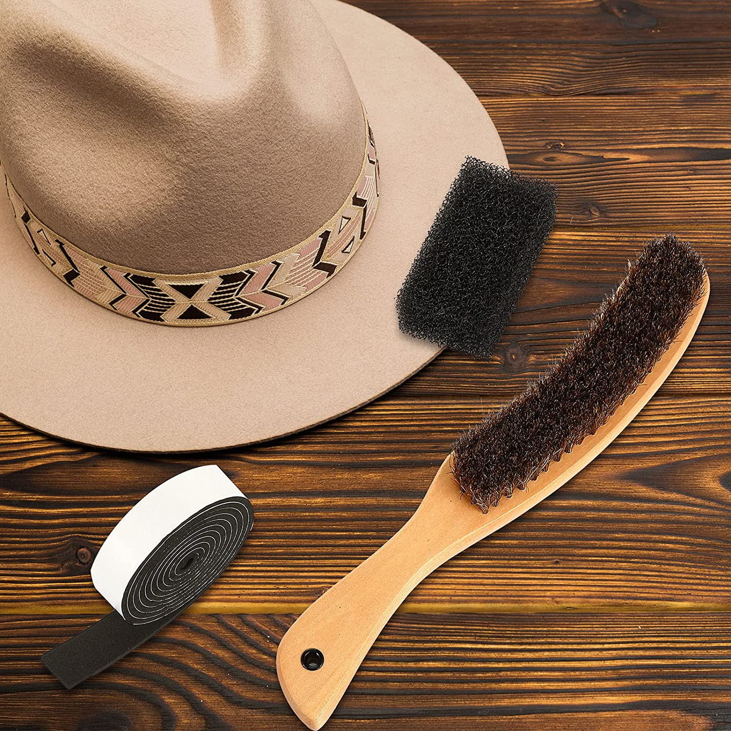 Bristles Felt Hat Cleaning Sponge 