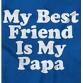thumbnail image 2 of Cute My Best Friend Is My Papa Toddler Boy Girl T Shirt Infant Toddler Brisco Brands 12M, 2 of 6