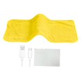 thumbnail image 3 of Heating Pad Warmer Pad Throw Rug Portable Washable Electric Throw Heated Blanket Yellow, 3 of 9