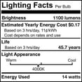 thumbnail image 7 of Bulbrite 773260 - LED14JBOXDL/6/927/WHRD/D LED Recessed Can Retrofit Kit with 5 6 Inch Recessed Housing, 7 of 7