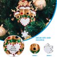thumbnail image 3 of Wosthever Pequeño árbol de Navidad colgante de dibujos animados PVC ornamento ancianos Navidad artesanía colgante jardín decoración regalo Type11 NO11, 3 of 6