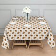thumbnail image 3 of Halloween Square Tablecloth 60x60in(152x152cm) – Waterproof Polyester Printed Table Cover, Wrinkle Resistant & Washable for Kitchen Dining Picnic Party Decor, Pattern-V5-54, White, 3 of 6