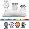 thumbnail image 3 of Ella Jayne Windowpane Overstuffed Firm Queen Bed Pillows (2 Count), 3 of 3