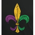 thumbnail image 6 of Old Glory Mens Mardi Gras Fleur De Lis Distressed Short Sleeve Graphc T Shirt, 6 of 8