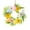 Style.01, variant on chaungfeng Easter Egg Wreath Artificial Flower Wreath, 5.51 Inch Spring Hanging Ornament Front Door Hanging Garland for Spring Festival Wall Decor - Egg and Carrots