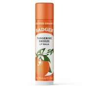 Badger - Classic Lip Balm, Tangerine Breeze, Certified Organic, Moisturizing Lip Balm, 0.15 oz Stick