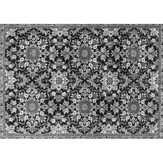 Ahgly Company Indoor Rectangle Persian Gray Traditional Area Rugs, 8' x 10'