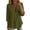 Green, variant on Womens Casual Tops Short Sleeve 3/4 Length Sleeve Womens Tops Summer Pleated Collar Cotton Linen 3/4 Sleeve Casual Top Khaki S