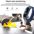 thumbnail image 6 of Bluetooth Smart Watch Waterproof Sports Wristband for Calories Counter Fitness Heart Rate Monitoring Pressure Tracker Bracelet Band for Men Women, 6 of 11