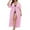 Pink, variant on VBARHMQRT Female Bikini Cover up Dress Plus Size Women Mid Length Sleeve Pullover Plus Size Viscose Women Dress for Prayer Women's Swimwear Cover ups Plus Size Mesh Cover up