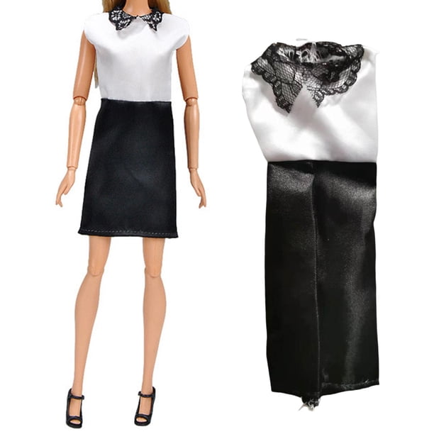 Ropa de Muñecas CUTICAT Trajes Accesorios para Niñas Negro