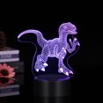thumbnail image 4 of Labymos 3D Led Night Light Illusion Lamp Dinosaur Pattern Color Changing Lights Bedside Table Desk, 4 of 8