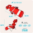 thumbnail image 5 of Ostrich The Backpack 3N1 Portable Chair, Reclining Lounger with Cooler Bag, Red, 5 of 12