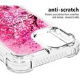 thumbnail image 4 of Compatible with iPhone 11 Case Liquid Glitter Cute Stylish Slim Silicone Quicksand Sparkle Shockproof Protective for Women Girls Case for iPhone 11 6.1 inch Cherry Blossoms YB, 4 of 12