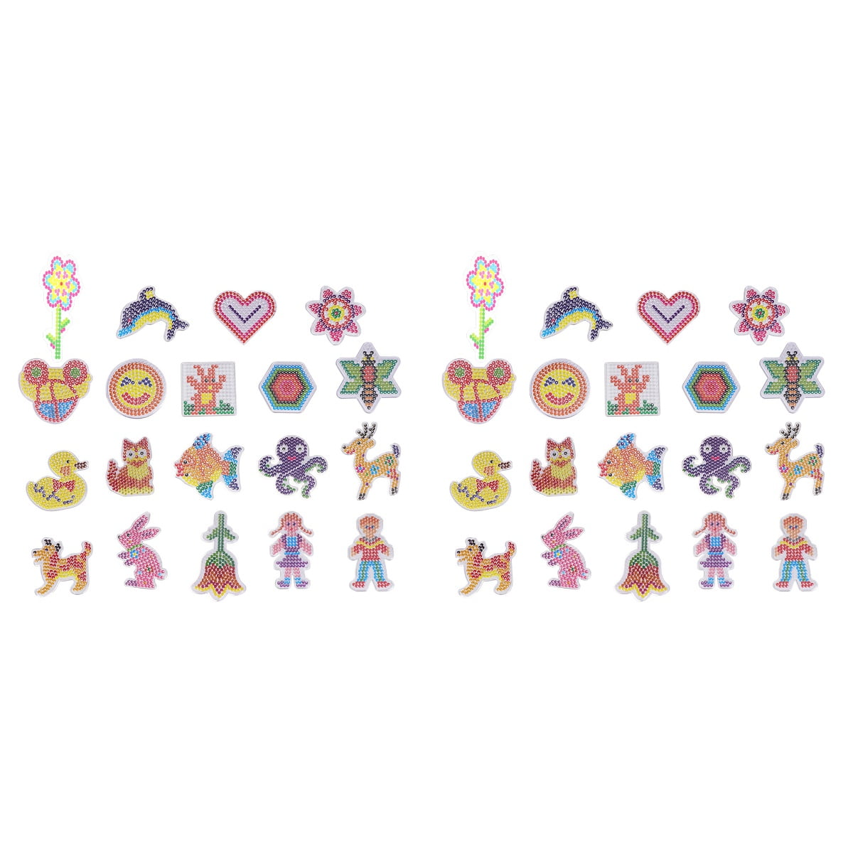 Etereauty Beads Fuse Beads Bead Perler Pegboard Art Kit Kit Compatible