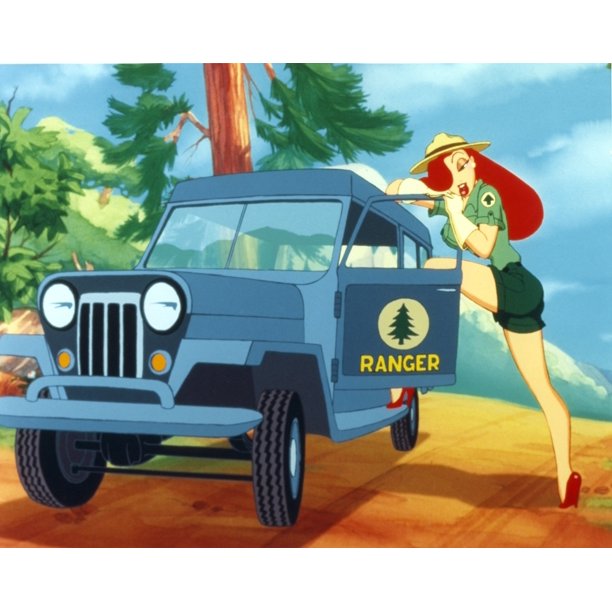 roger rabbit jessica rabbit in forest ranger outfit photo print item varcel687191 walmart com