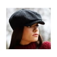 thumbnail image 2 of Hanna Hat Irish Tweed Newsboy Cap for Men, Dark Gray, Large, 2 of 3