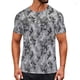 thumbnail image 2 of Ceisia Men's Urban Architecture Texture Camouflage Print Crew Neck T-Shirts, Stretchy Breathable Casual Short Sleeve Tops Gifts, 2 of 9