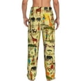 thumbnail image 2 of Bixox Men's Ethnic African Patterned Pajama Pants with Pockets Lounge Clothes for Home, 2 of 5