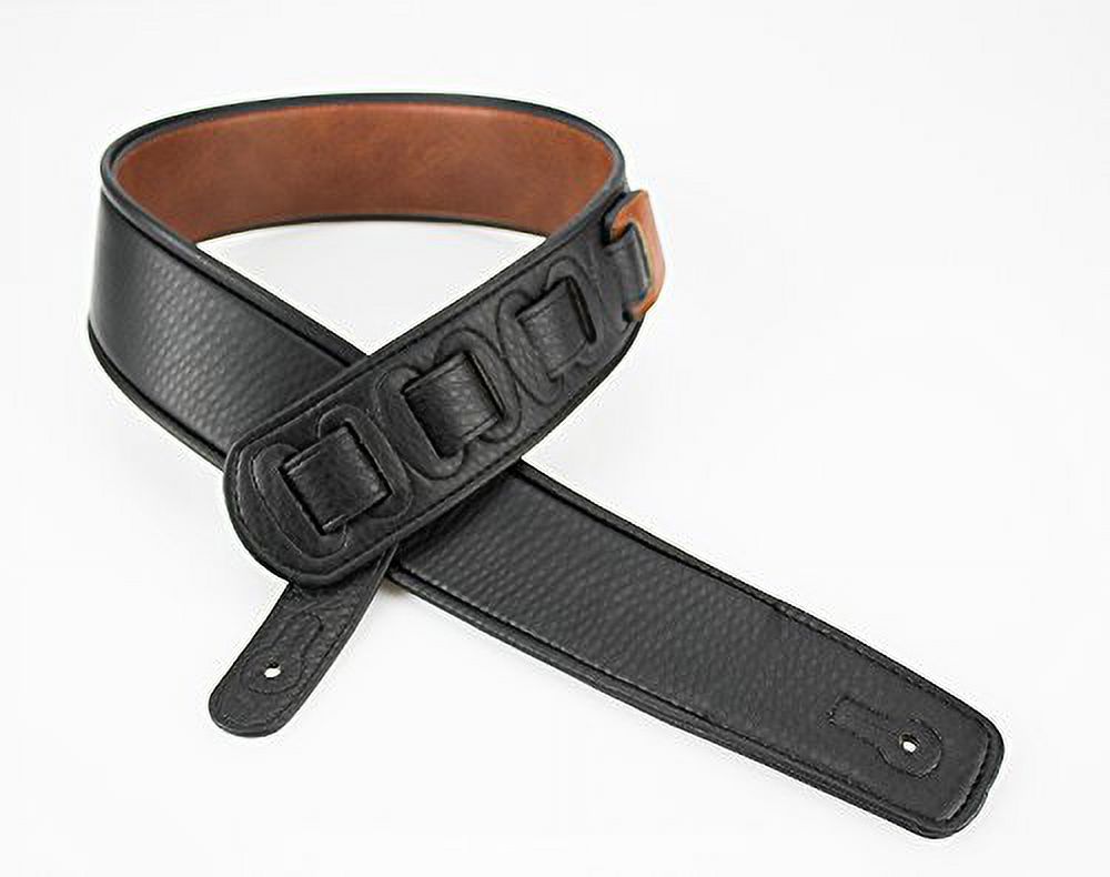 Walker & Williams G-54 Chestnut Brown Guitar Strap with Padded Glove Leather Back