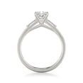 thumbnail image 3 of Ammo Jewel 2.2 Ct Cushion Cut Diamond Engagement Ring - Mid Century Wedding Rings - 14K White Gold Plated Lab Created Diamond for Women - Perfect Gift for Her on Anniversary and Special Occasions, 3 of 3