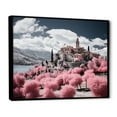 thumbnail image 2 of Designart "Italy Beautiful Pink horizon" Landscapes Floater Framed Wall Decor, 2 of 7