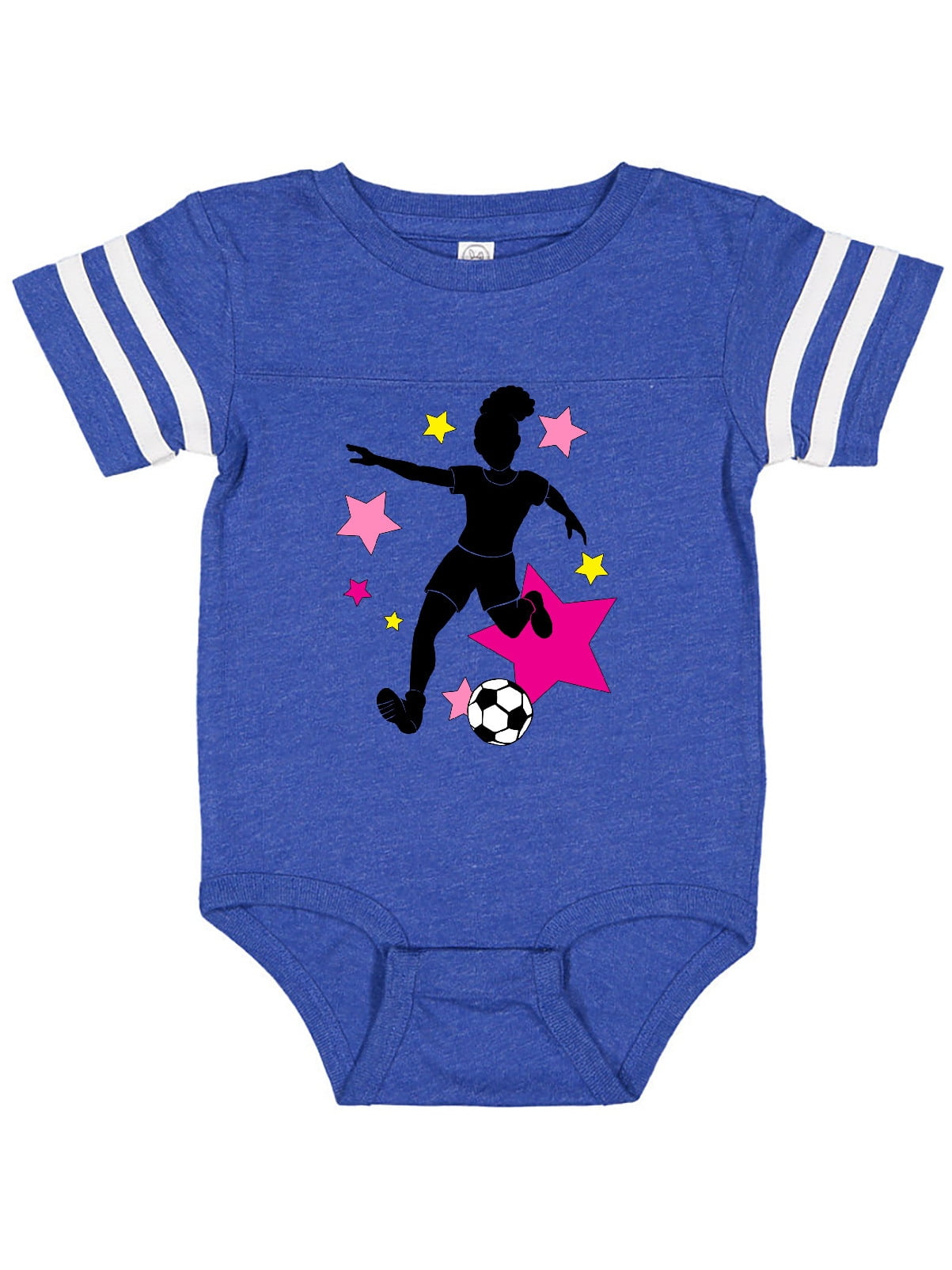 inktastic Future Football Player Pink Helmet and Stars Infant Creeper 