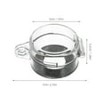 thumbnail image 2 of AURARMLET 4Ud Cubierta De Botón Circular Transparente Para De Con Antioperación Accidental, 2 of 6
