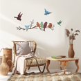 thumbnail image 3 of Decoración de pared con forma de rama de pájaro de hierro forjado creativa para colgar en la pared, para exteriores, patio, balcón, jardín, presa de césped, rama de pájaro, decoración de pared, 3 of 6