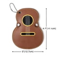 thumbnail image 2 of Leather Guitar Pick with 17 Slots for Picks for Guitar Lovers, 2 of 3