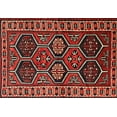 thumbnail image 1 of Ahgly Company Machine Washable Indoor Rectangle Traditional Brown Area Rugs, 7' x 9', 1 of 7