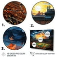 thumbnail image 3 of Designart "Under the Floodlights Stadium Spectacle I" Architecture Floater Framed Wall Decor, 3 of 7