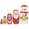 thumbnail image 1 of CNKOO 1 Set Snowman Stacking Dolls Toys Wooden Xmas Russian Nesting Doll Crafts, 1 of 4