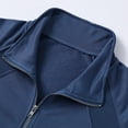 thumbnail image 6 of AZoiNM Men's Quarter Zip Pullover Sweatshirt, Casual Long Sleeve Mock Neck Fleece Sweatshirt with Ribbed Cuffs and Hem, Midweight Fall Spring Sweater Top, 6 of 13