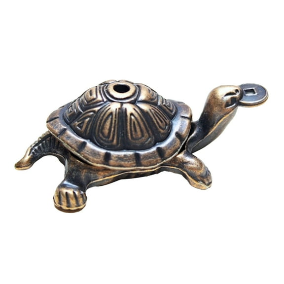 PuSpu Home Decoration Metal Material Turtle Incense Stick Holders Incense Burners Holders Incense Plug Holders And Slender Stick Of Incense Fixed Ornament Home Indoor Ornament
