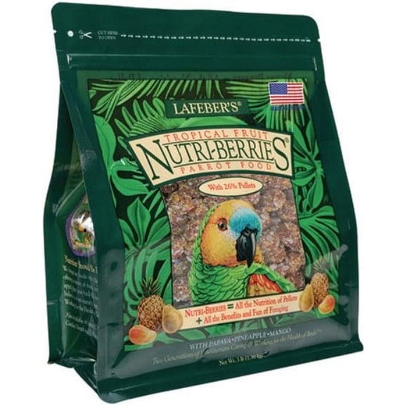 Lafeber Tropical Fruit Nutri-Berries Macaw & Cockatoo Food 3 lbs