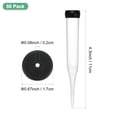 thumbnail image 3 of 50-Pack Floral Water Tubes, 4.3 Inch/ 11cm Plastic Floral Tubes with Rubber Caps[Transparent], 3 of 7