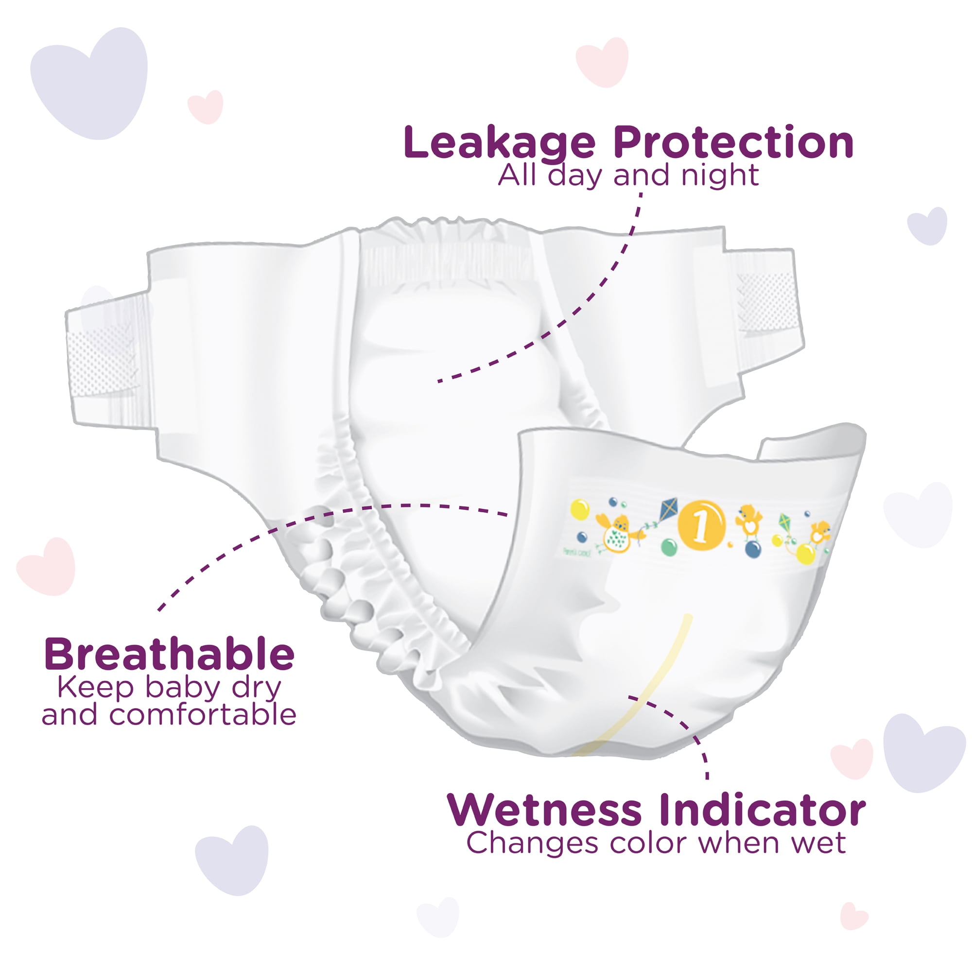 parents choice diapers size 1 168