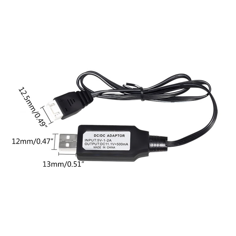 6.4v 500mah Li-ion Battery With Usb Charger Compatible Wltoys 18401 18402 Rc Toy Car Boat Spare Parts 6