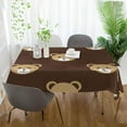 thumbnail image 5 of SKYSONIC 60"x120" Square Tablecloth with Cute Bear Prints, Anti-Wrinkle and Smooth Table Cloth for Kitchen/Home Party Decoration, 5 of 7
