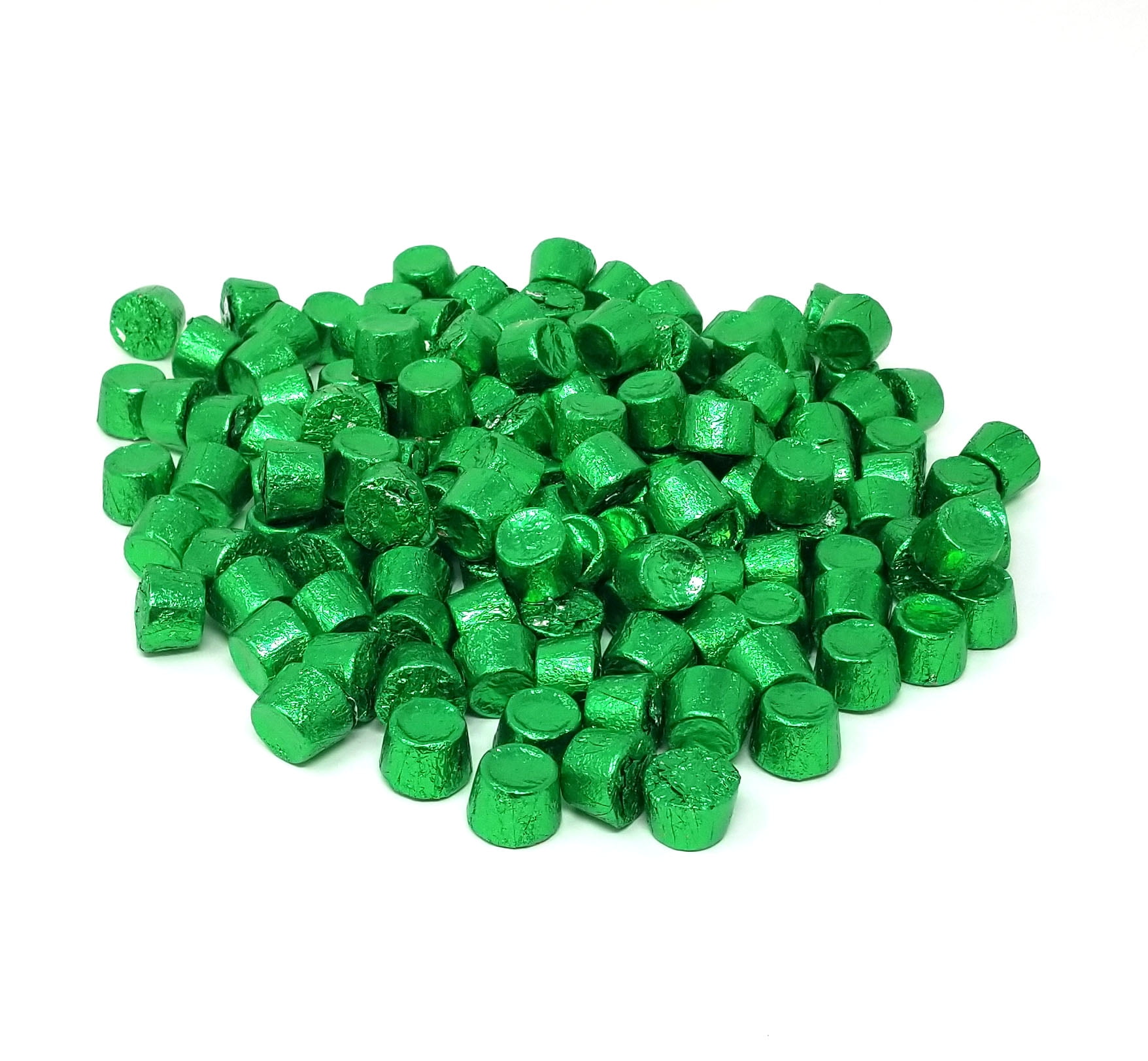 Rolo Chewy Caramels, Milk Chocolate, Neon Green Foils, Bulk, 2Lbs
