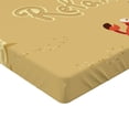 thumbnail image 2 of Ambesonne Summer Fitted Sheet, Card with Crabs Sea, Full Size, Sand Brown and White, 2 of 3