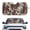 Brown Cow Print, variant on FUIALDOLG Blue Palm Monstera Car Windshield Sun Shade,Foldable Sunshade for Front Window Auto Windshield Sunshade Protect from Sun Rays Heat,Fits Most Cars Trucks & SUVs
