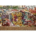 thumbnail image 2 of wall26 - Colorful Graffiti - Large Wall Mural, Removable Peel and Stick Wallpaper, Home Decor - 66x96 inches, 2 of 6