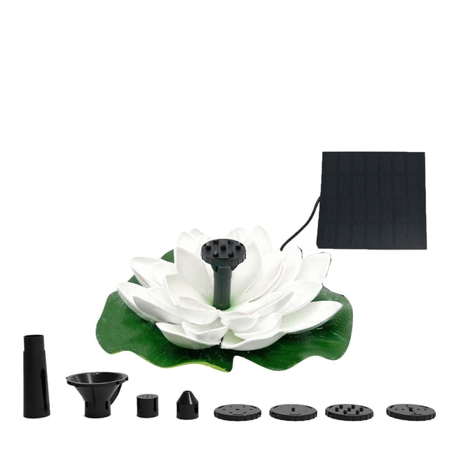 BotaniNest Lotuus Shaped Pond Founntain Decorative Floating Outdoor Water Feature Garden Pool Water Feature Combination